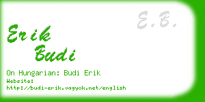 erik budi business card